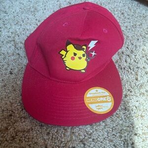 Red Pikachu Snapback Hat